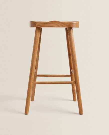 چهارپایه چوبی خاکستر ZARA HOME