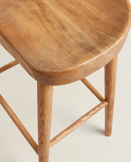 چهارپایه چوبی خاکستر ZARA HOME